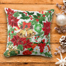 Buscar campanas de navidad cojines Poinsettia