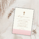 Buscar vintage invitaciones para bautizos Minimalista