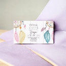Buscar plumas la acuarela de tarjetas de visita Boho