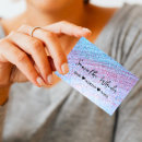 Buscar iridiscente tarjetas de visita Maquillador