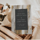 Buscar mármol gris invitaciones Oro