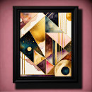 Buscar pintura abstracta geométrica posters Gris