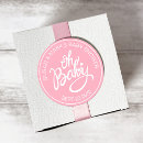 Buscar baby shower de niña pegatinas Rosa