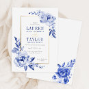 Buscar porcelana azul invitaciones Azul y blanco