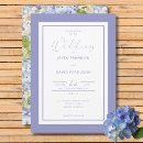 Buscar flores azules y blancas invitaciones Elegante