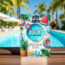 Buscar azul piscina invitaciones Piña