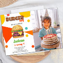 Buscar hamburguesa invitaciones Para niños