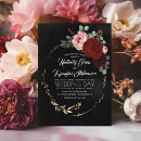 Buscar negro rojo boda invitaciones Para ellos