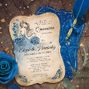 Buscar azul real de la princesa invitaciones Para todos