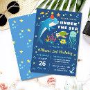 Buscar delfines invitaciones Bajo el mar