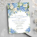 Buscar azul y blanco elegantes invitaciones Elegante y moderno