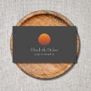 Buscar naranja gris tarjetas de visita Sencillo
