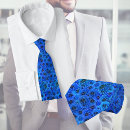 Buscar diseño floral corbatas Azul