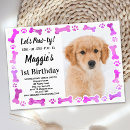 Buscar perro rosado invitaciones General y unisex