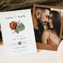Buscar floral save the date invitaciones Parejas