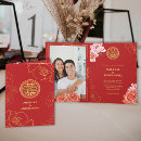 Buscar chino boda invitaciones Doble xi
