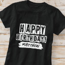 Buscar feliz cumpleaños camisetas Lindo