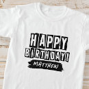 Buscar feliz cumpleaños camisetas Lindo