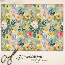 Buscar veraniego papel de seda Floral