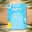 Buscar fiesta piscina invitaciones Piña