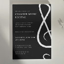 Buscar clef invitaciones Músico