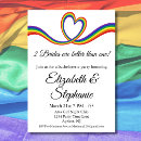 Buscar 2 corazón 1 invitaciones Arco iris