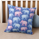 Buscar elefante indio cojines Azul