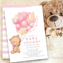 Buscar oso de peluche rosado invitaciones Para ella