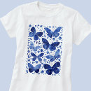 Buscar mariposa azul camisetas Acuarela