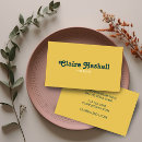 Buscar verde amarillo tarjetas de visita Minimalista