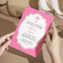 Buscar rosado invitaciones para bautizos Invitados