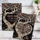 Buscar árbol del corazón del amor invitaciones Vintage