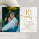 Buscar décimo aniversario invitaciones Parejas