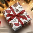 Buscar escarlata papel de regalo Botánico