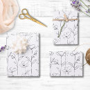 Buscar amapola papel de regalo Blanco y negro