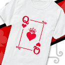 Buscar rey y reina de corazones camisetas Disfraz