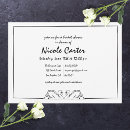 Buscar cisne negro elegante invitaciones Simple