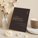 Buscar marrón boda invitaciones Para ella