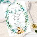 Buscar animales del bosque invitaciones Acuarela