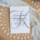 Buscar monogram invitaciones Elegante