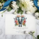 Buscar elefante azul tarjetas Floral