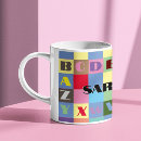 Buscar alfabeto tazas Alfabético