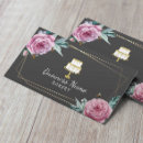 Buscar flores geométricas tarjetas de visita Floral