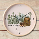 Buscar aventura al aire libre relojes de pared Camping