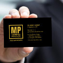 Buscar logotipo financiero tarjetas de visita Monograma