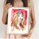 Buscar mujeres hermosas posters Floral