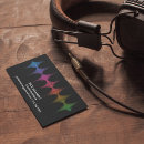 Buscar negocio dj de tarjetas de visita Negro