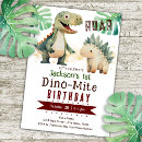Buscar del dinosaurio invitaciones Niños