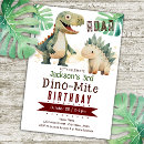 Buscar del dinosaurio invitaciones Niños