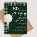 Buscar del golf invitaciones de cumpleaños Elegante